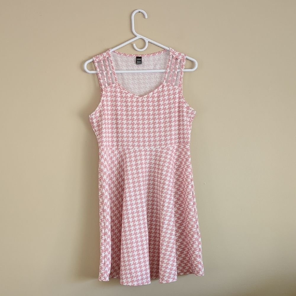 XL Shein Pink Stretchy Dress 12